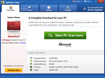 System Care screenshot