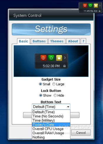 System Control screenshot 2
