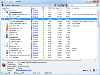 System Explorer Portable screenshot