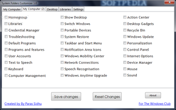 System Folders Customizer screenshot 2