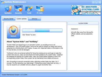 System Maintenance screenshot 3