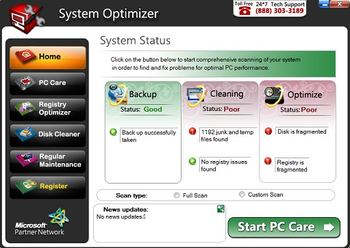 System Optimizer screenshot