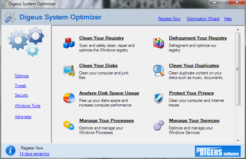 System Optimizer screenshot