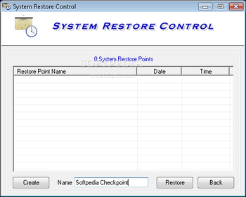 System Restore Control screenshot 2