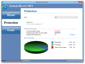 System Revert screenshot 2