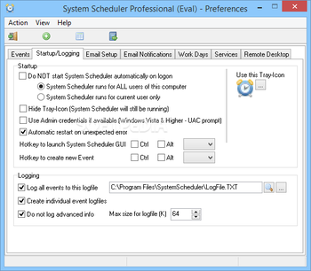 System Scheduler Professional screenshot 12
