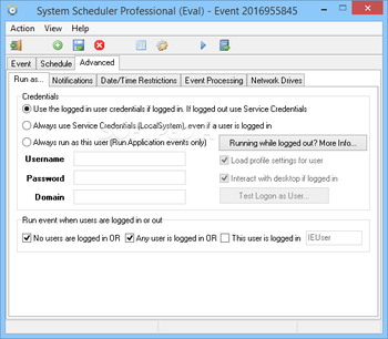 System Scheduler Professional screenshot 4