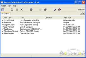 System Scheduler Professional screenshot