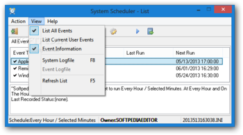 System Scheduler screenshot 3