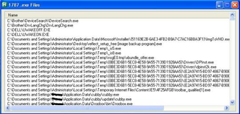 System Search by Extension screenshot