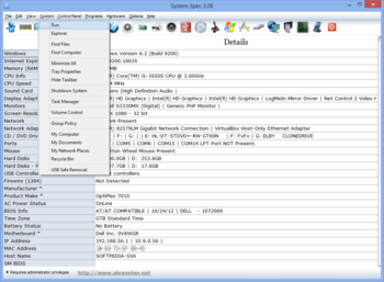 System Spec screenshot 4