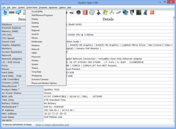 System Spec screenshot 5