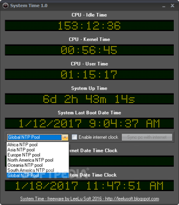 System Time screenshot 2