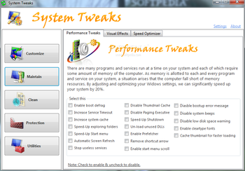 System Tweaks screenshot 5