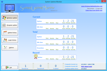 System Uptime Monitor screenshot