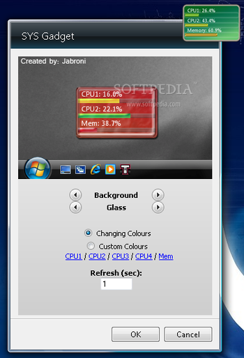System Usage Meter (Quad Core) screenshot 2