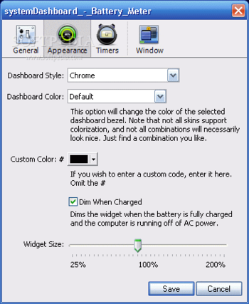 systemDashboard - Battery Meter screenshot 2