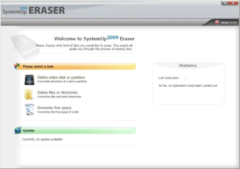 SystemUp Eraser 2009 screenshot
