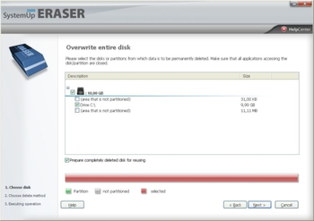 SystemUp Eraser 2009 screenshot 2