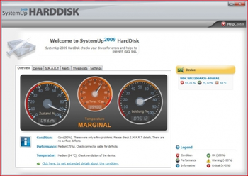 SystemUp Harddisk 2009 screenshot