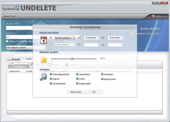 SystemUp Undelete 2009 screenshot 2