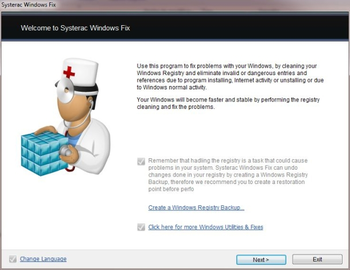 Systerac Windows Fix screenshot