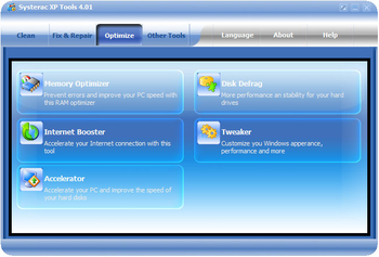 Systerac XP Tools screenshot