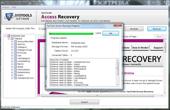 SysTools Access Recovery screenshot 2