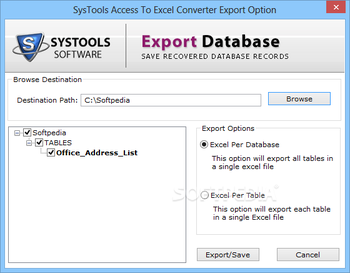 SysTools Access to Excel Converter screenshot 2