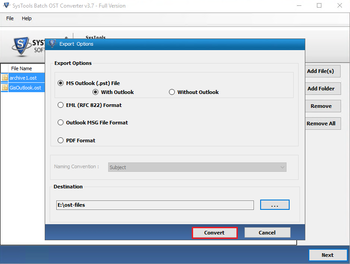 SysTools Batch OST Converter screenshot 2