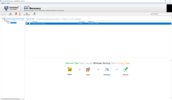 SysTools BKF Recovery screenshot