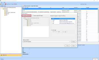 SysTools DBX to PST Converter screenshot