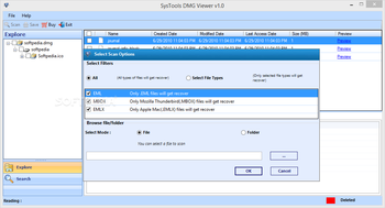 SysTools DMG Viewer screenshot 2