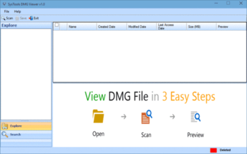 SysTools DMG Viewer screenshot