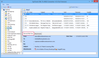 SysTools DXL to MSG Converter screenshot 2