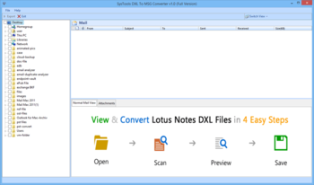 SysTools DXL to MSG Converter screenshot 4