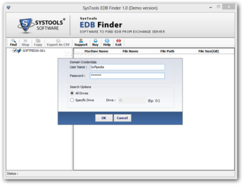SysTools EDB Finder screenshot 2