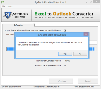 SysTools Excel to Outlook screenshot 2