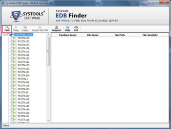SysTools Exchange EDB Finder screenshot 2