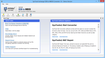 SysTools Exchange EDB to MBOX Converter screenshot