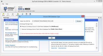 SysTools Exchange EDB to MBOX Converter screenshot 2