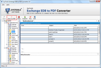 SysTools Exchange EDB to PDF Converter screenshot 4