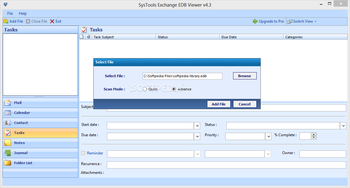 SysTools Exchange EDB Viewer screenshot 2