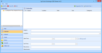 SysTools Exchange EDB Viewer screenshot 3