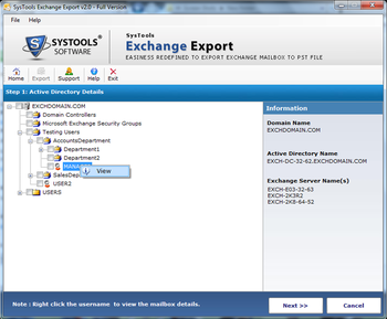 SysTools Exchange Export screenshot 3