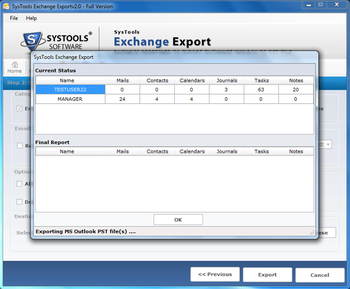SysTools Exchange Export screenshot 5