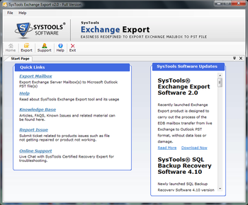 SysTools Exchange Export screenshot 3