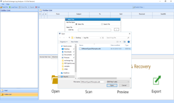SysTools Exchange Log Analyzer screenshot 2