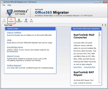 Systools Exchange to Office 365 Migrator screenshot 2