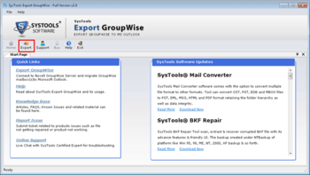 SysTools Export GroupWise screenshot 2